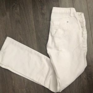 White Distressed Jeans Garage Size 0
